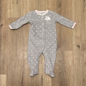 Gray Polka Dot Kids One Piece